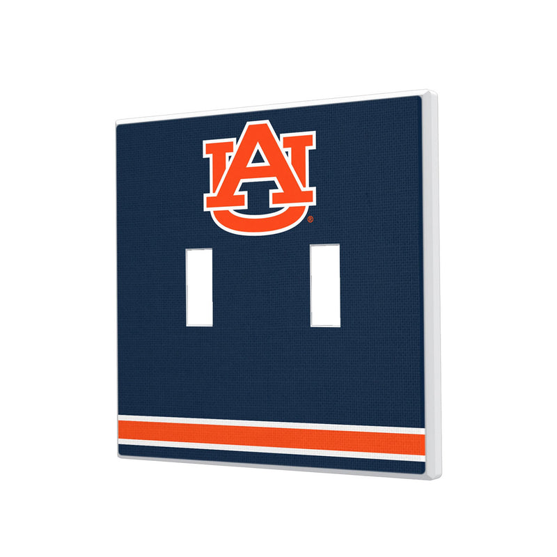 University of Auburn Tigers Stripe Hidden-Screw Light Switch Plate