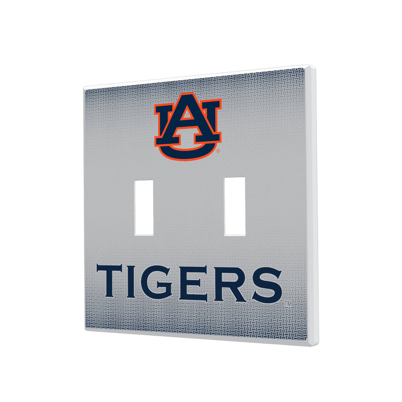 Auburn Tigers Linen Hidden-Screw Light Switch Plate