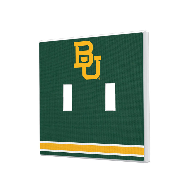 Baylor University Bears Stripe Hidden-Screw Light Switch Plate