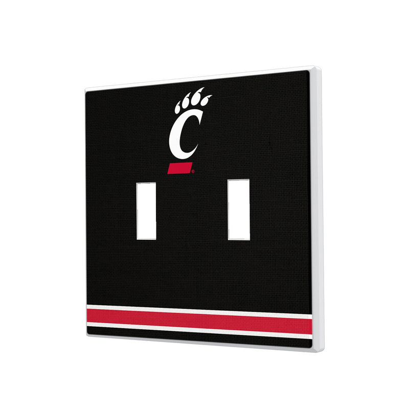 University of Cincinnati Bearcats Stripe Hidden-Screw Light Switch Plate