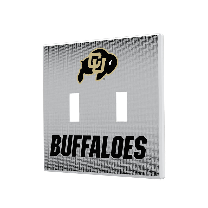 Colorado Buffaloes Linen Hidden-Screw Light Switch Plate