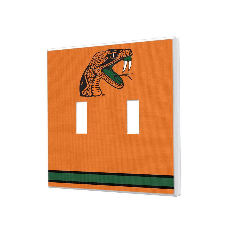 Florida A&M University Rattlers Stripe Hidden-Screw Light Switch Plate