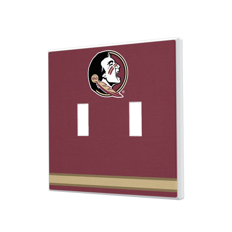 Florida State University Seminoles Stripe Hidden-Screw Light Switch Plate