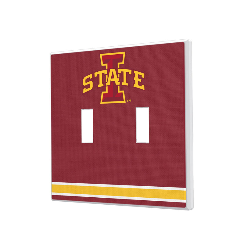 Iowa State University Cyclones Stripe Hidden-Screw Light Switch Plate