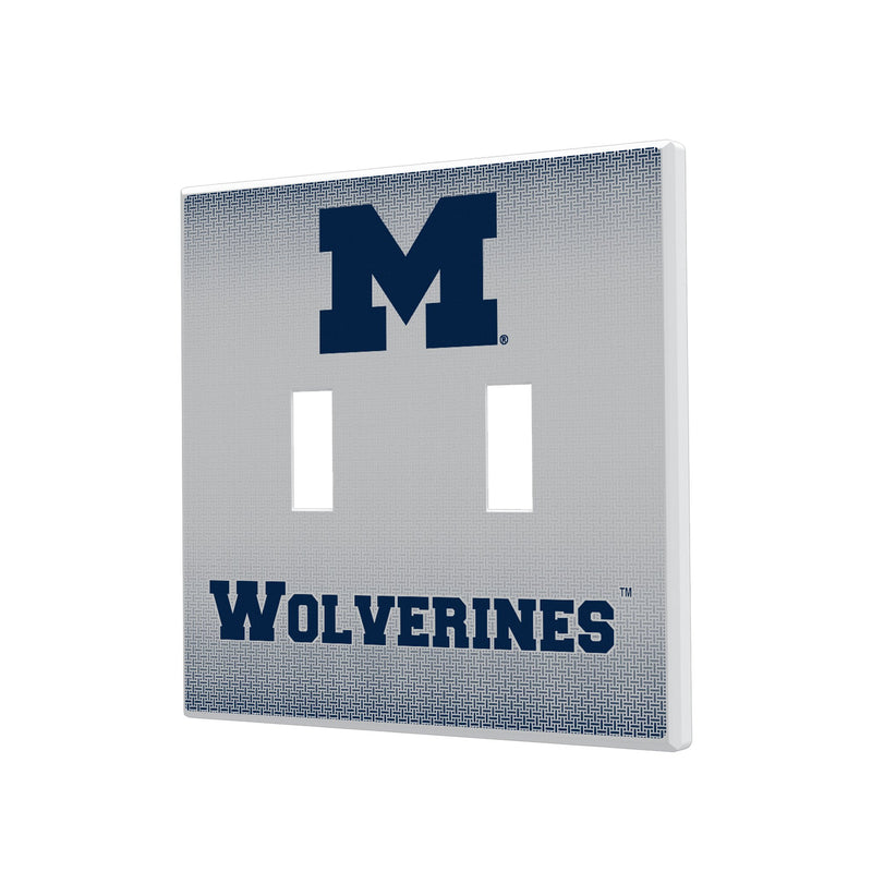 Michigan Wolverines Linen Hidden-Screw Light Switch Plate