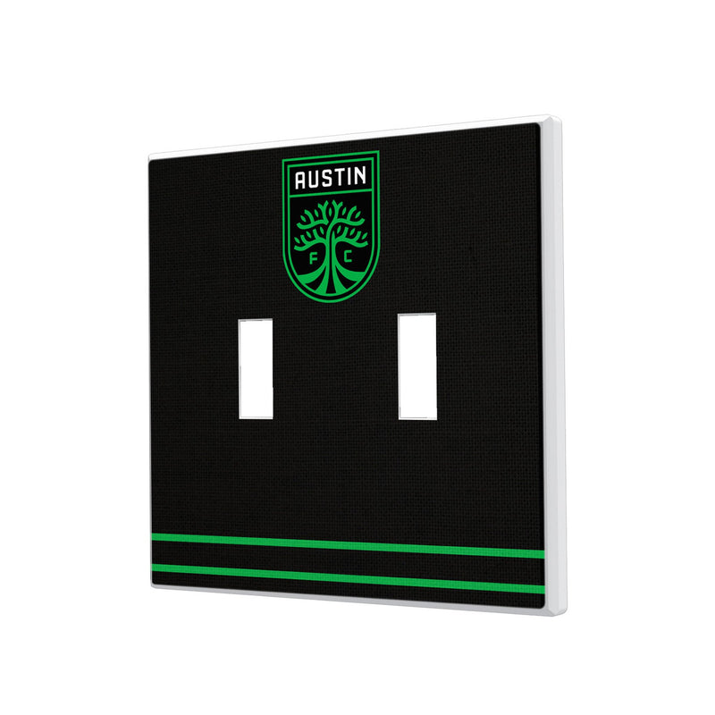 Austin FC  Stripe Hidden-Screw Light Switch Plate