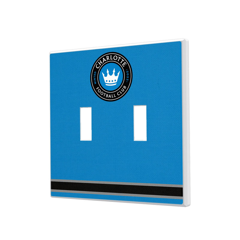 Charlotte FC  Stripe Hidden-Screw Light Switch Plate