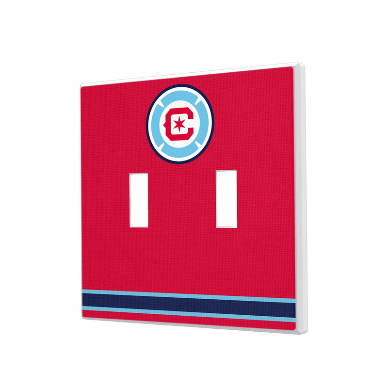 Chicago Fire  Stripe Hidden-Screw Light Switch Plate