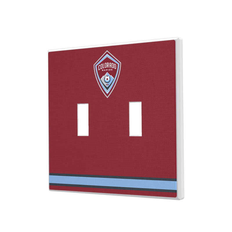 Colorado Rapids  Stripe Hidden-Screw Light Switch Plate