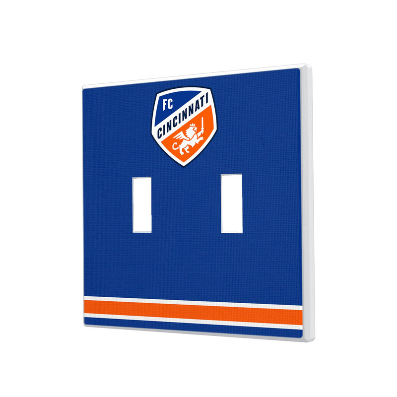 FC Cincinnati  Stripe Hidden-Screw Light Switch Plate