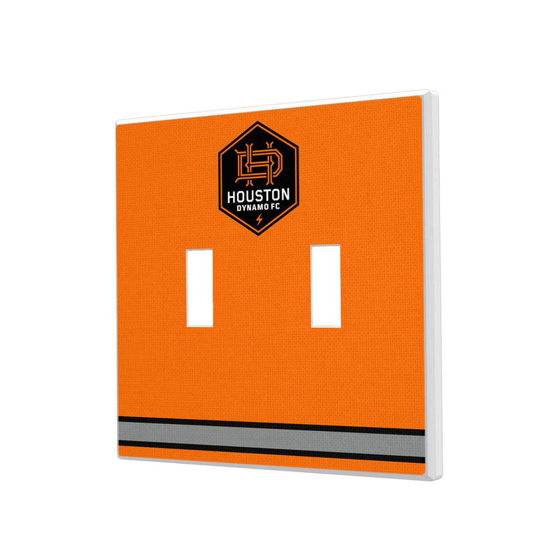 Houston Dynamo  Stripe Hidden-Screw Light Switch Plate