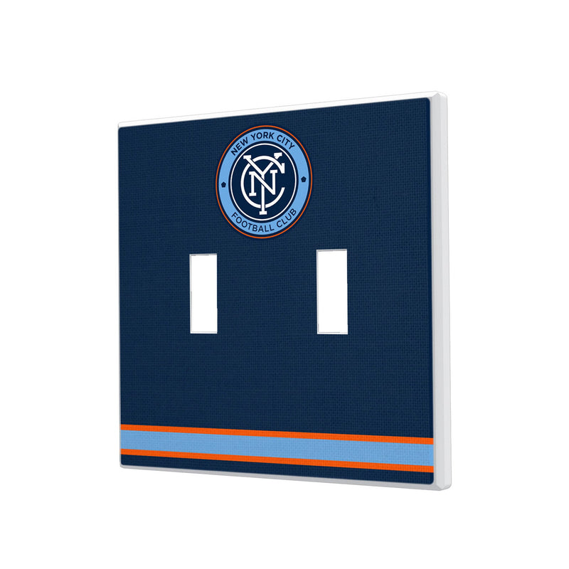 New York City FC  Stripe Hidden-Screw Light Switch Plate