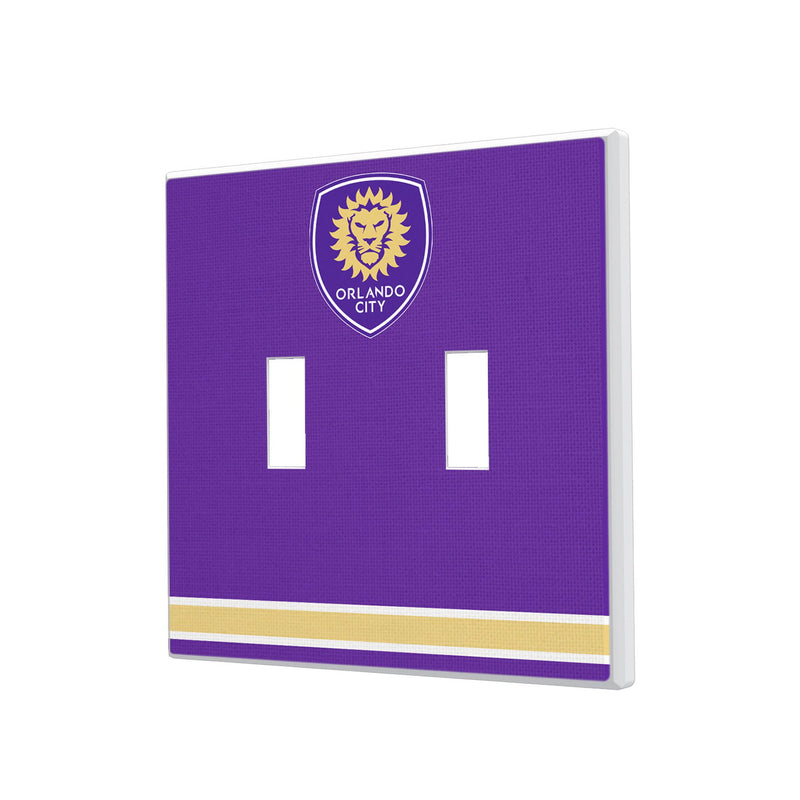 Orlando City Soccer Club  Stripe Hidden-Screw Light Switch Plate