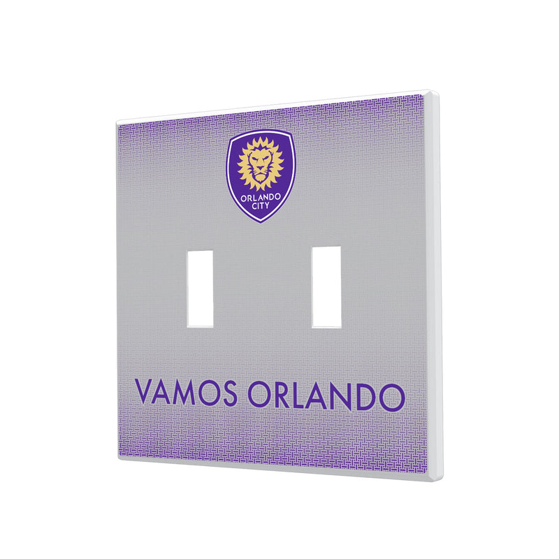 Orlando City Soccer Club  Linen Hidden-Screw Light Switch Plate