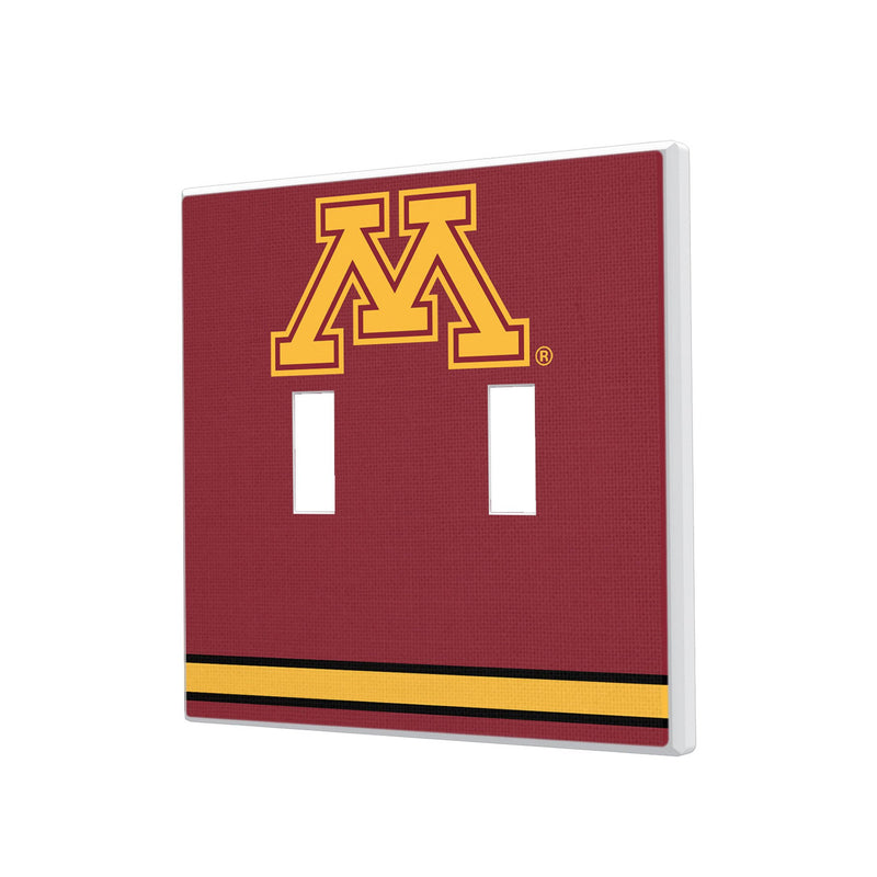 University of Minnesota Golden Gophers Stripe Hidden-Screw Light Switch Plate