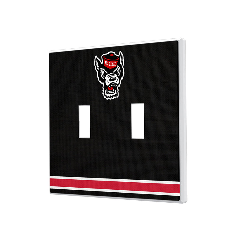 North Carolina State University Wolfpack Stripe Hidden-Screw Light Switch Plate