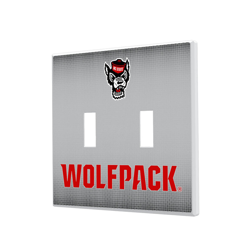 North Carolina State Wolfpack Linen Hidden-Screw Light Switch Plate