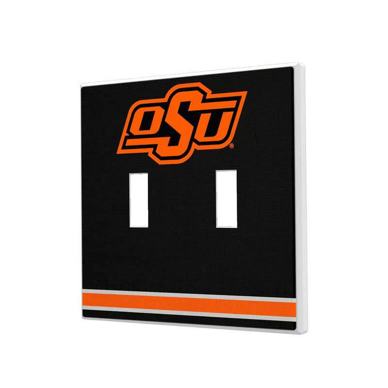 Oklahoma State University Cowboys Stripe Hidden-Screw Light Switch Plate