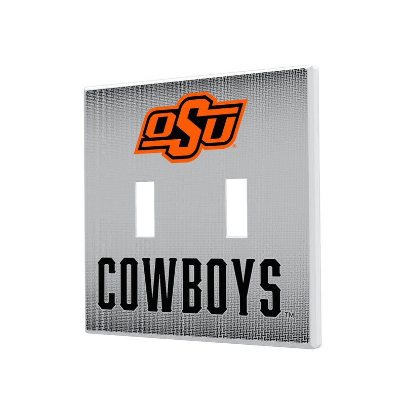 Oklahoma State Cowboys Linen Hidden-Screw Light Switch Plate