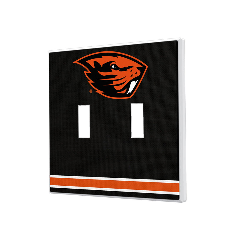 Oregon State University Beavers Stripe Hidden-Screw Light Switch Plate