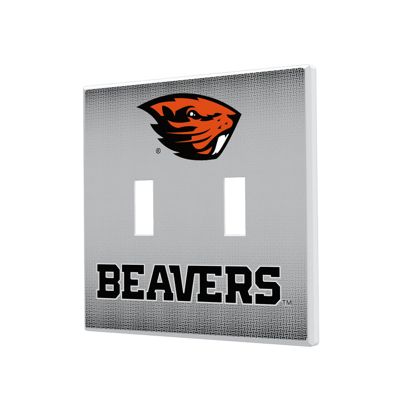 Oregon State Beavers Linen Hidden-Screw Light Switch Plate