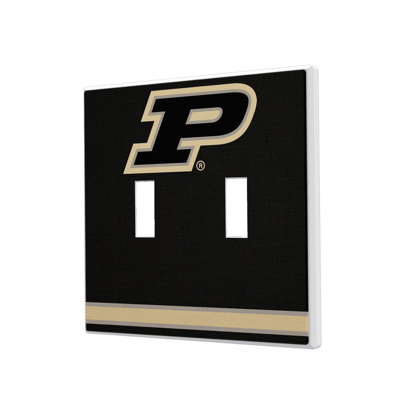 Purdue University Boilermakers Stripe Hidden-Screw Light Switch Plate