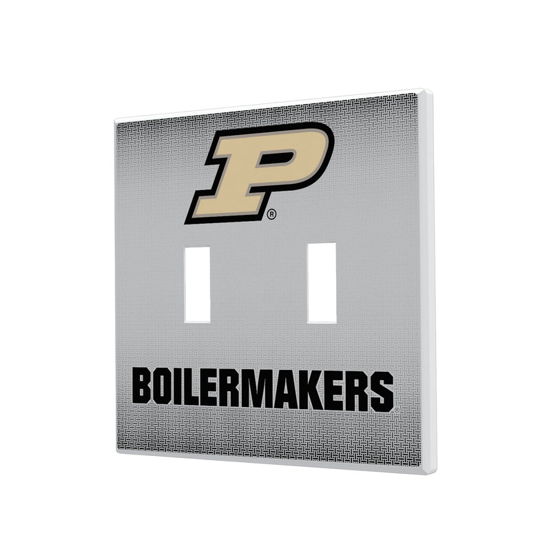 Purdue Boilermakers Linen Hidden-Screw Light Switch Plate