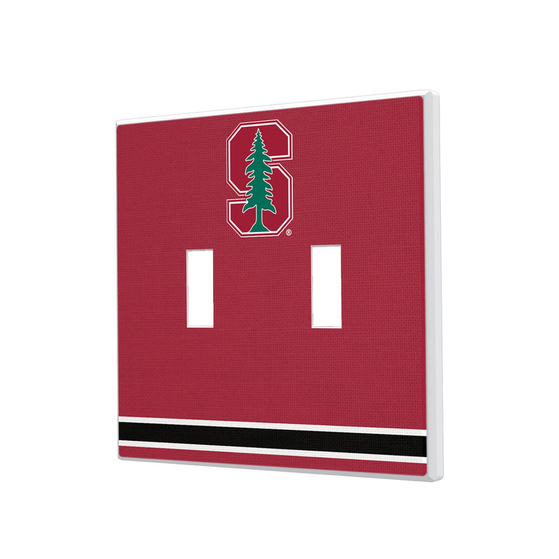 Stanford University Cardinal Stripe Hidden-Screw Light Switch Plate