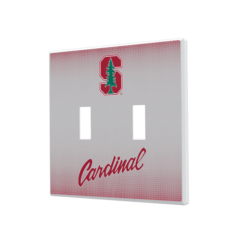 Stanford Cardinal Linen Hidden-Screw Light Switch Plate