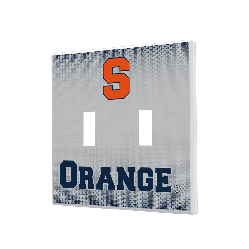 Syracuse Orange Linen Hidden-Screw Light Switch Plate