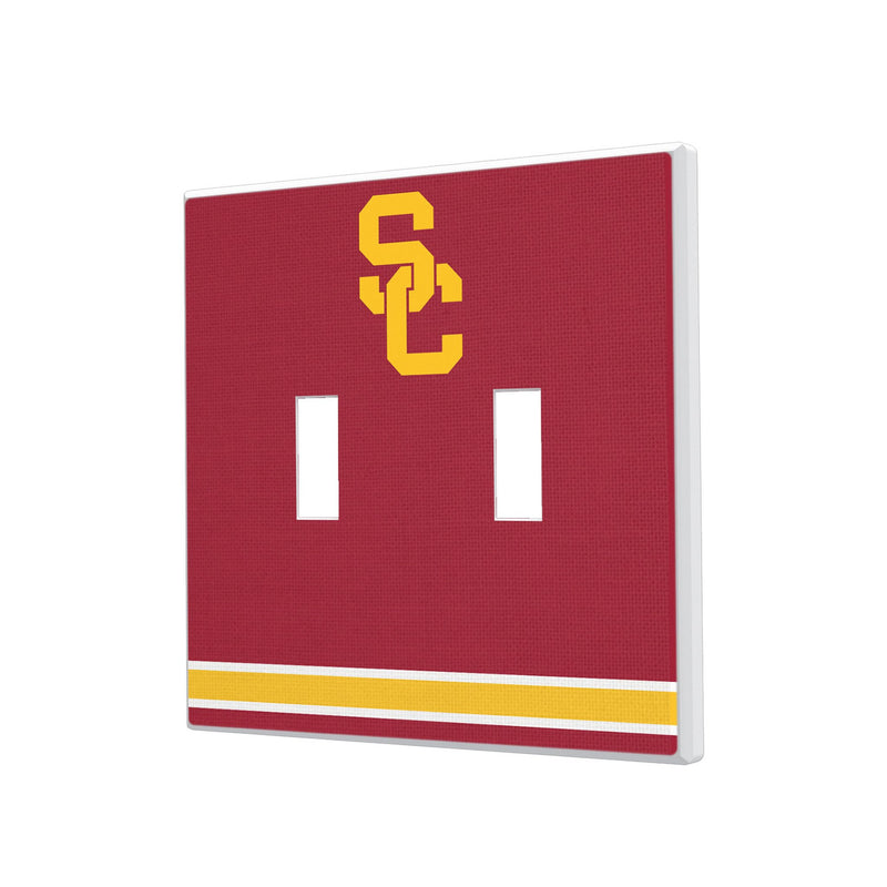 University of Southern California Trojans Stripe Hidden-Screw Light Switch Plate