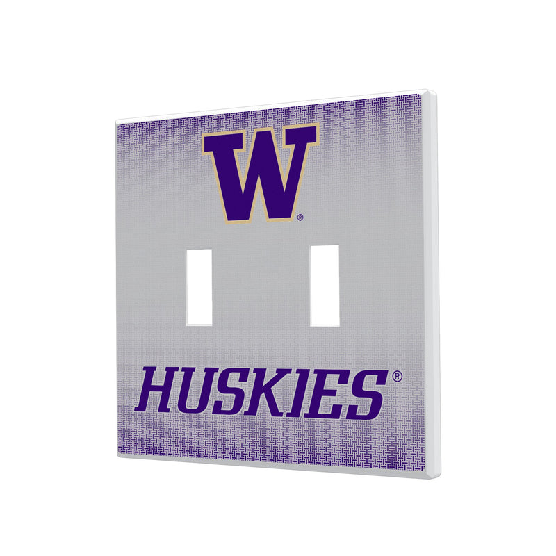 Washington Huskies Linen Hidden-Screw Light Switch Plate