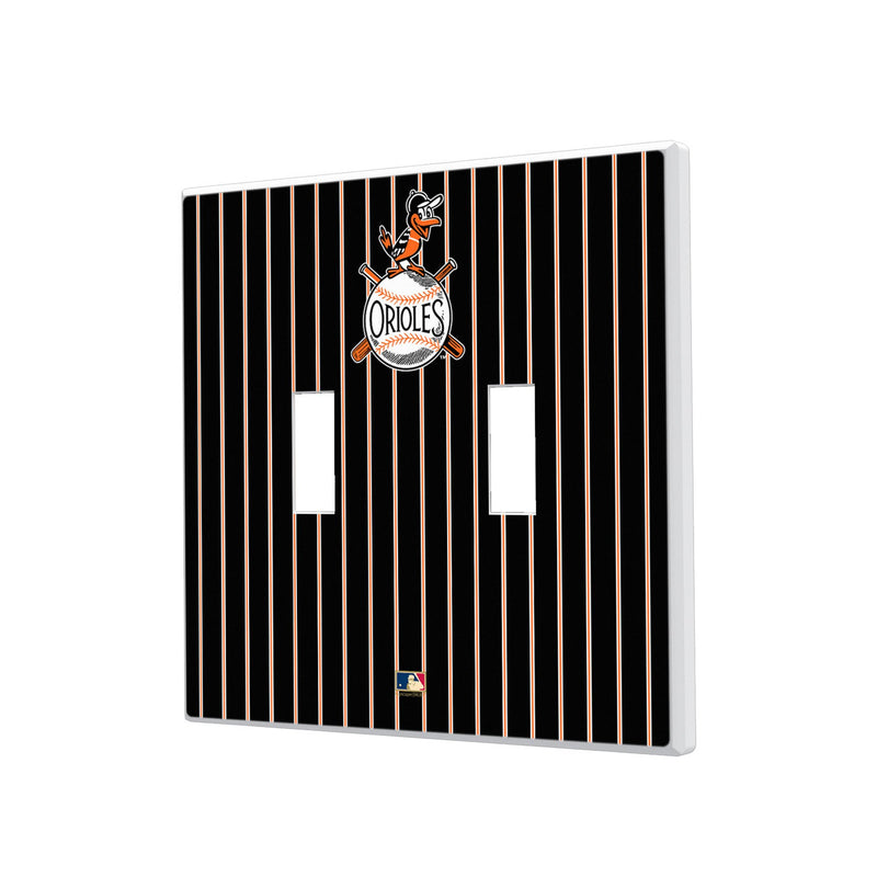 Baltimore Orioles 1954-1963 - Cooperstown Collection Pinstripe Hidden-Screw Light Switch Plate