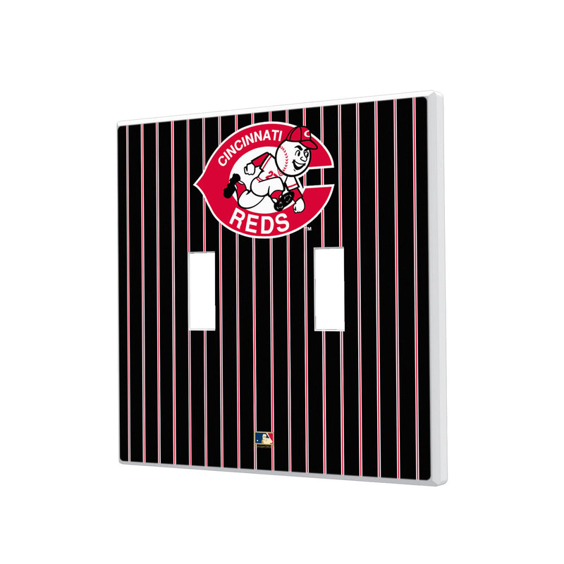 Cincinnati Reds 1974-1992 - Cooperstown Collection Pinstripe Hidden-Screw Light Switch Plate