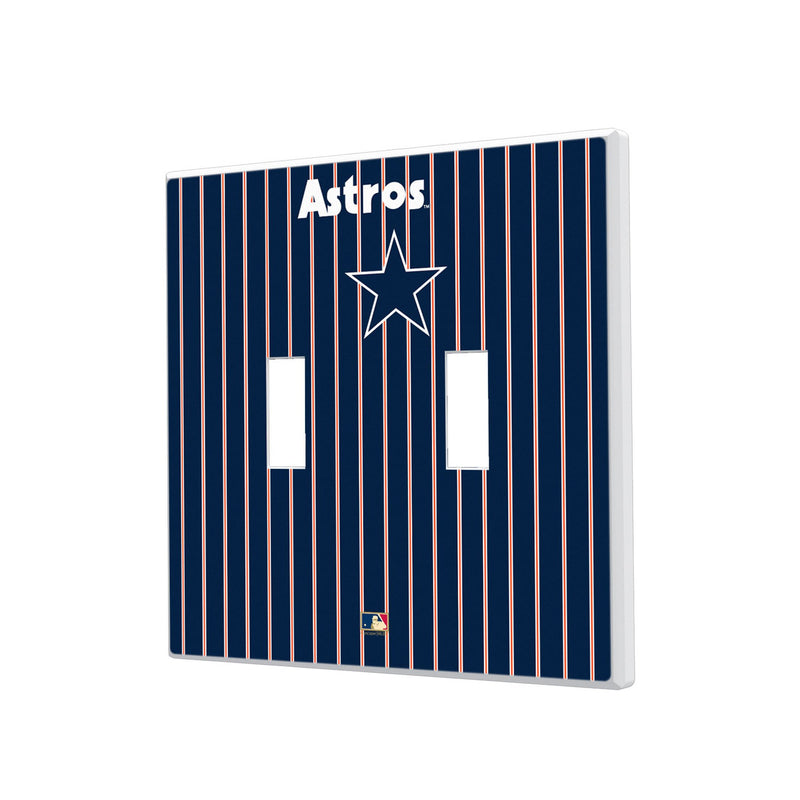 Houston Astros 1975-1981 - Cooperstown Collection Pinstripe Hidden-Screw Light Switch Plate