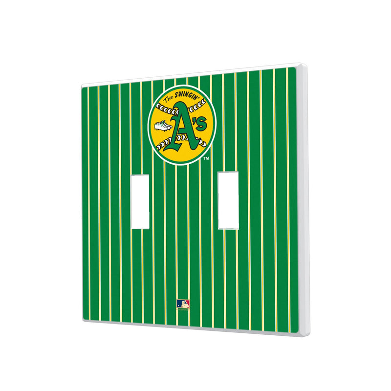 Oakland As 1971-1981 - Cooperstown Collection Pinstripe Hidden-Screw Light Switch Plate