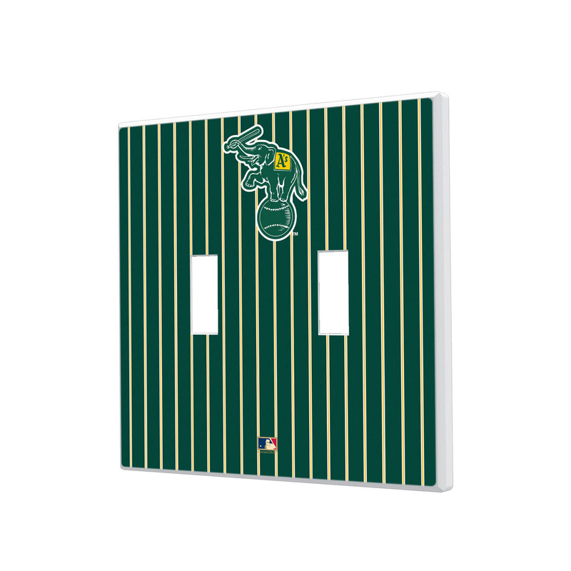 Oakland As  Home 1988 - Cooperstown Collection Pinstripe Hidden-Screw Light Switch Plate