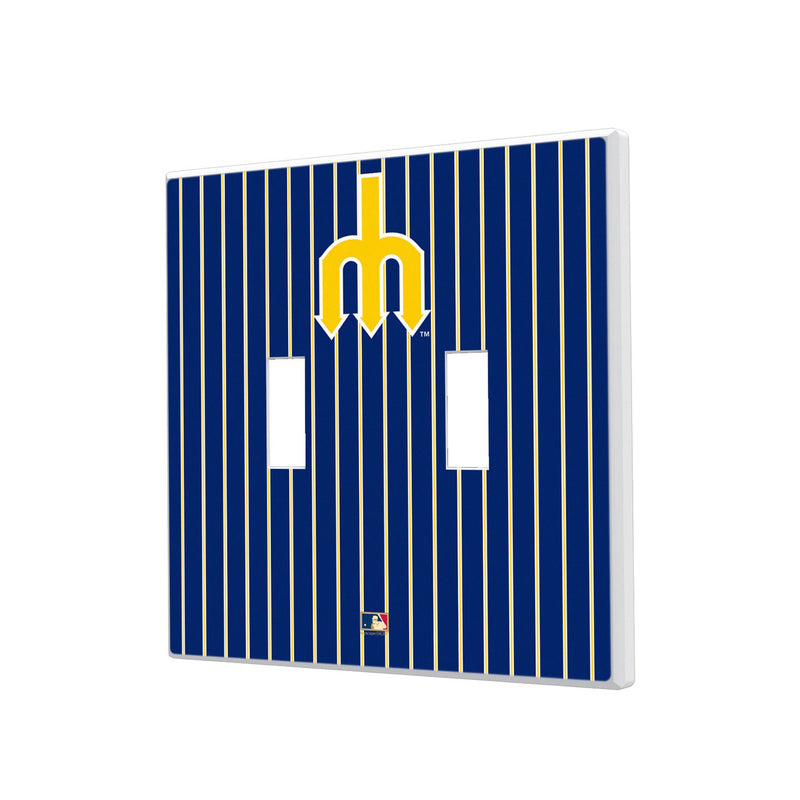 Seattle Mariners 1977-1980 - Cooperstown Collection Pinstripe Hidden-Screw Light Switch Plate