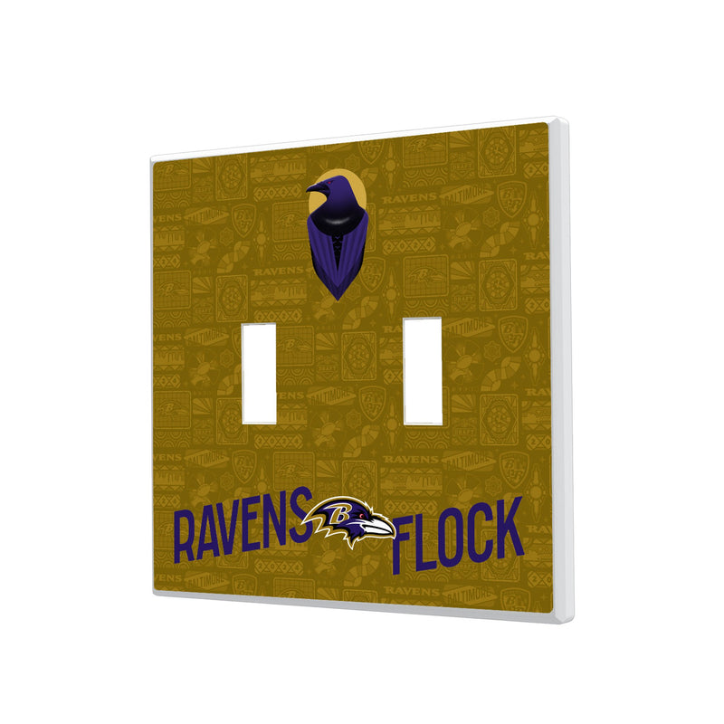 Baltimore Ravens 2024 Illustrated Limited Edition Hidden-Screw Light Switch Plate