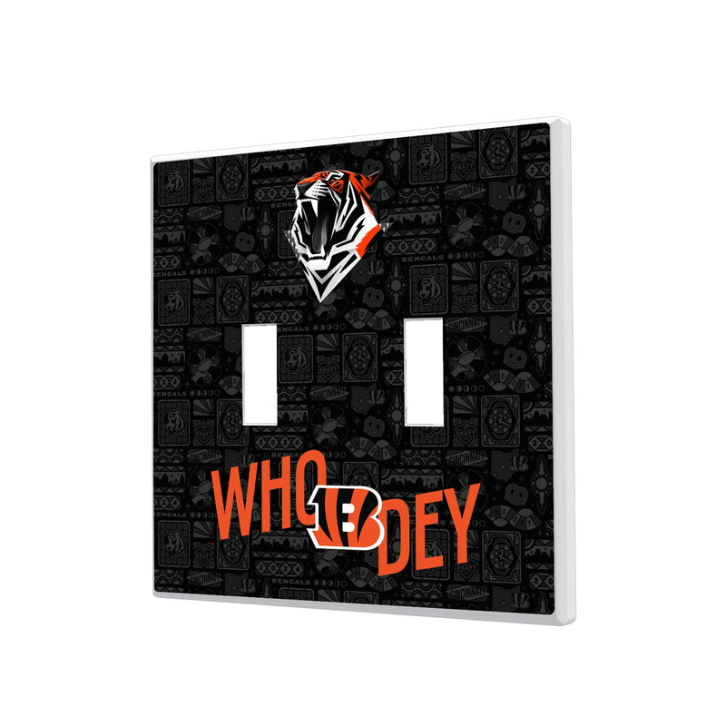 Cincinnati Bengals 2024 Illustrated Limited Edition Hidden-Screw Light Switch Plate