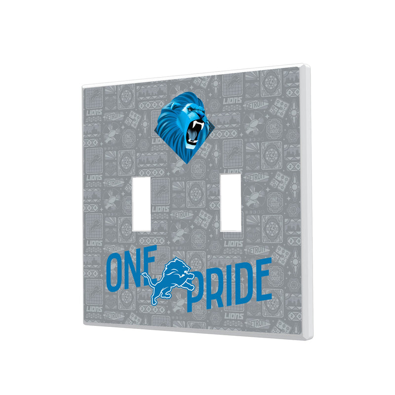 Detroit Lions 2024 Illustrated Limited Edition Hidden-Screw Light Switch Plate