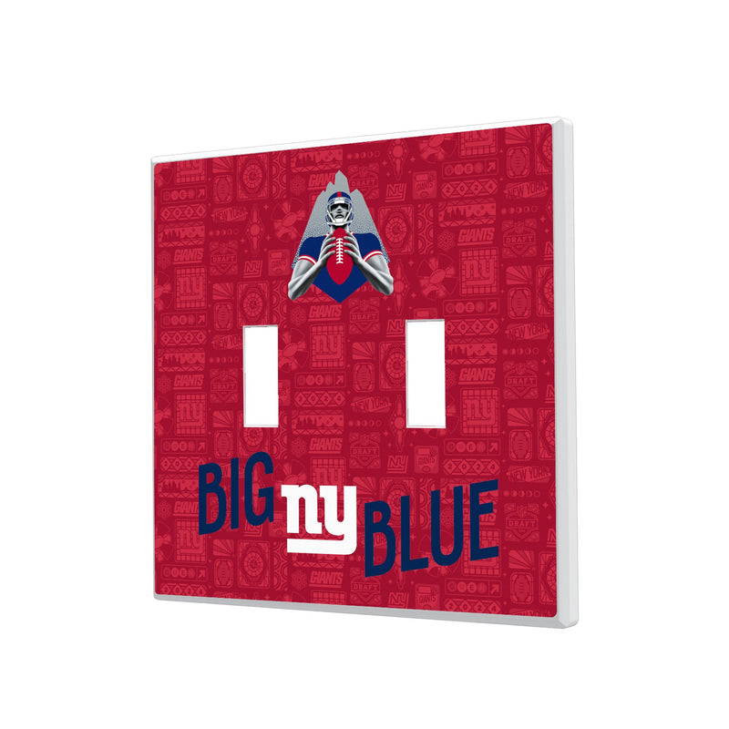 New York Giants 2024 Illustrated Limited Edition Hidden-Screw Light Switch Plate