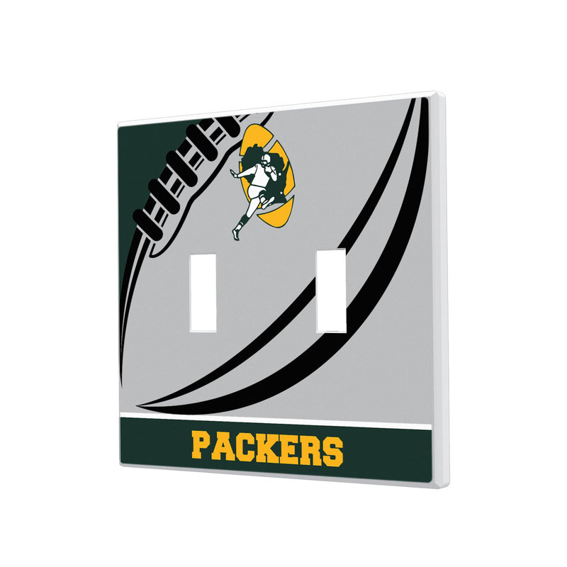 Green Bay Packers Historic Collection Passtime Hidden-Screw Light Switch Plate