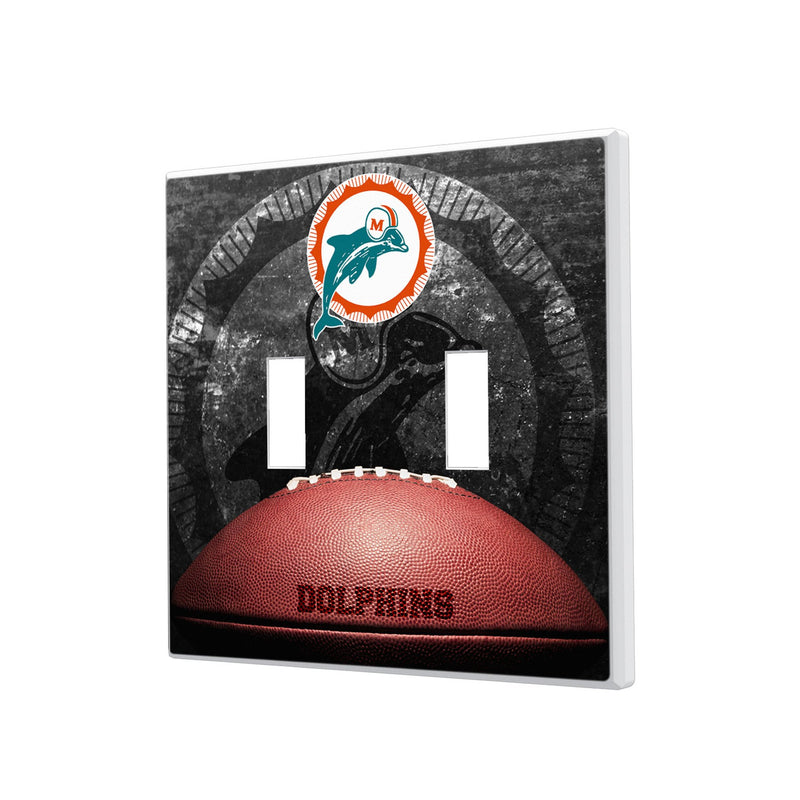 Miami Dolphins 1966-1973 Historic Collection Legendary Hidden-Screw Light Switch Plate