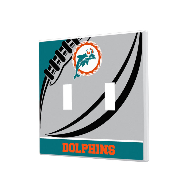 Miami Dolphins 1966-1973 Historic Collection Passtime Hidden-Screw Light Switch Plate