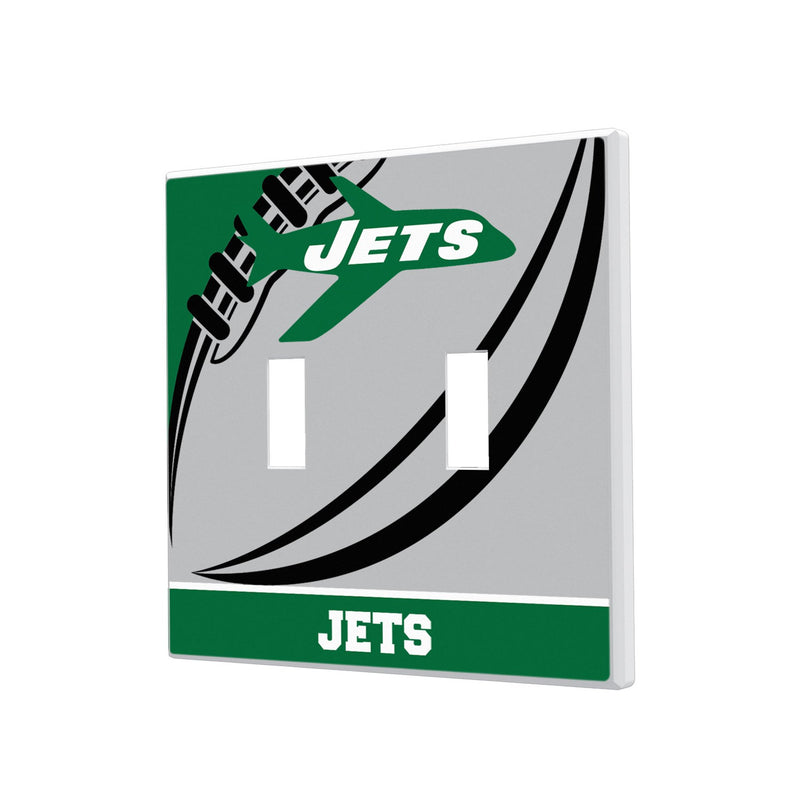 New York Jets 1963 Historic Collection Passtime Hidden-Screw Light Switch Plate