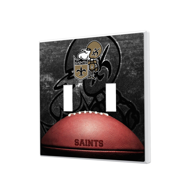 New Orleans Saints Historic Collection Legendary Hidden-Screw Light Switch Plate