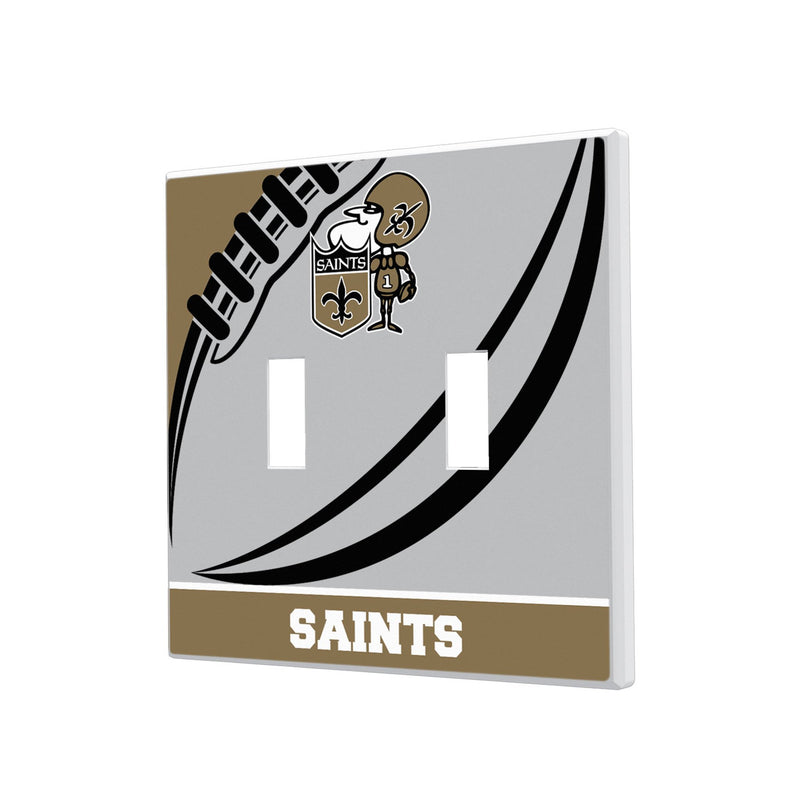 New Orleans Saints Historic Collection Passtime Hidden-Screw Light Switch Plate