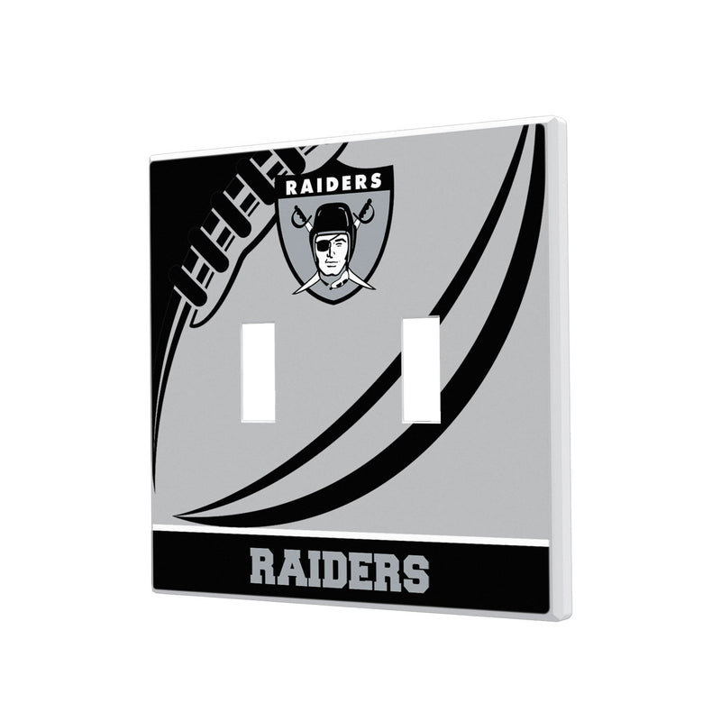 Oakland Raiders 1963 Historic Collection Passtime Hidden-Screw Light Switch Plate