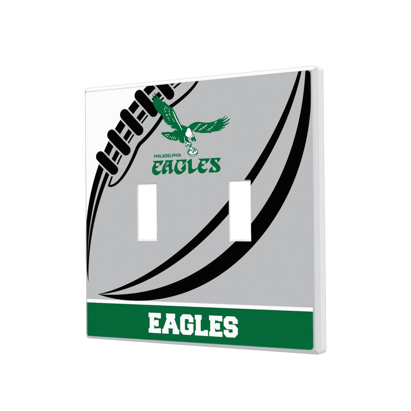 Philadelphia Eagles 1973-1995 Historic Collection Passtime Hidden-Screw Light Switch Plate